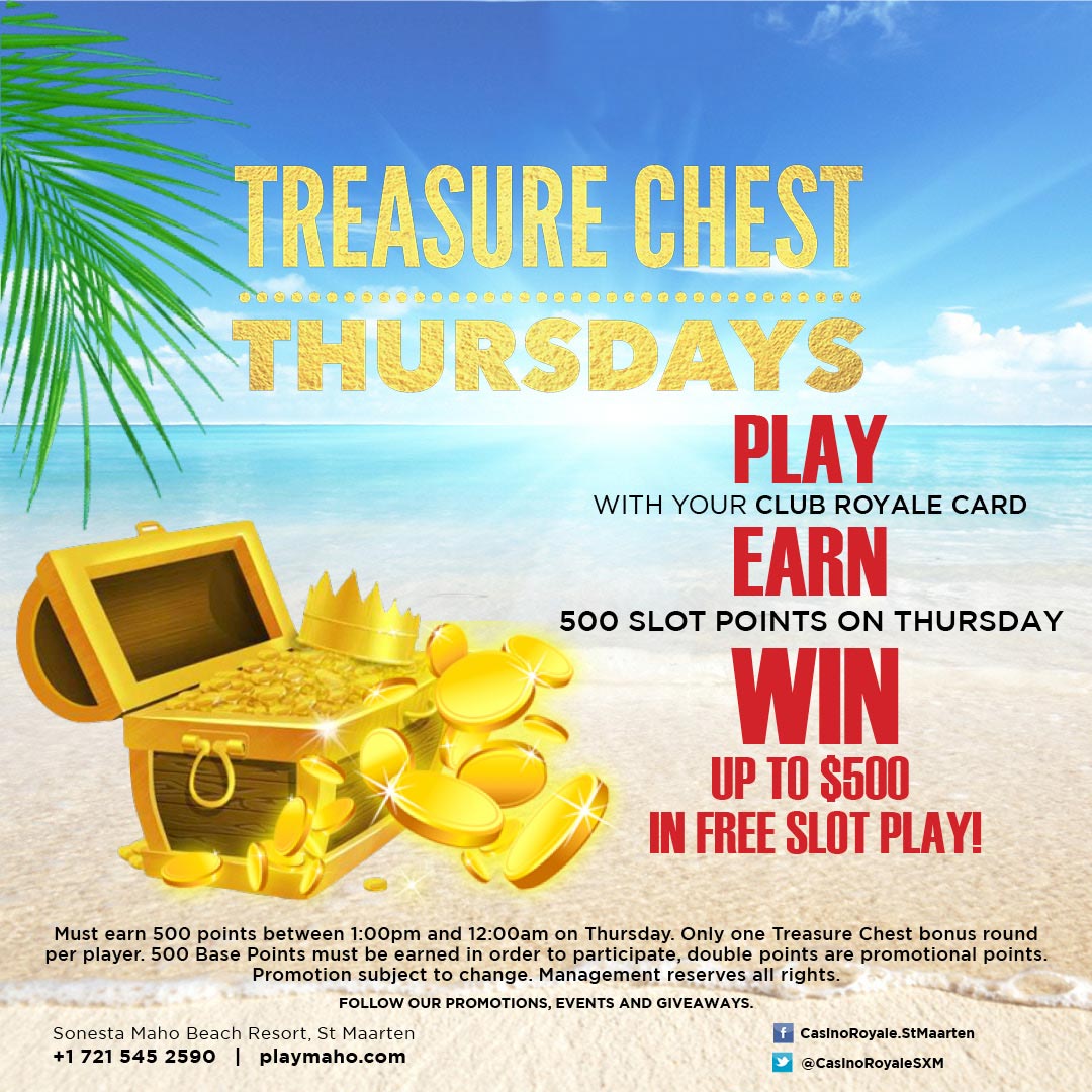 treasure chest thursdays at casino royale st maarten